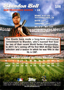 2017 Stadium Club Brandon Belt