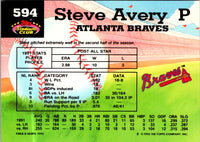 1992 Stadium Club Steve Avery #594