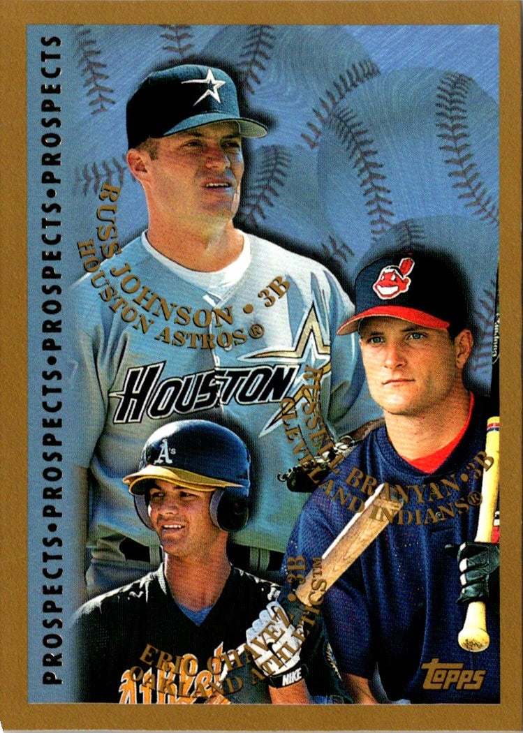 1998 Topps Eric Chavez/Russ Johnson/Russell Branyan