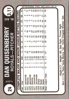 1981 Fleer Star Stickers Dan Quisenberry #24