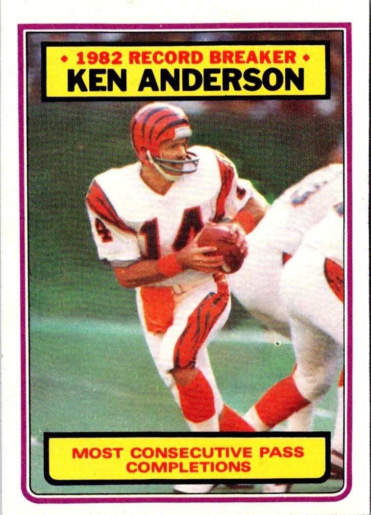 1983 Topps Sticker Inserts Ken Anderson