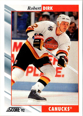 1992 Score Robert Dirk #279