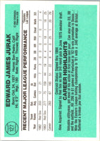 1984 Donruss Ed Jurak #127 Rookie