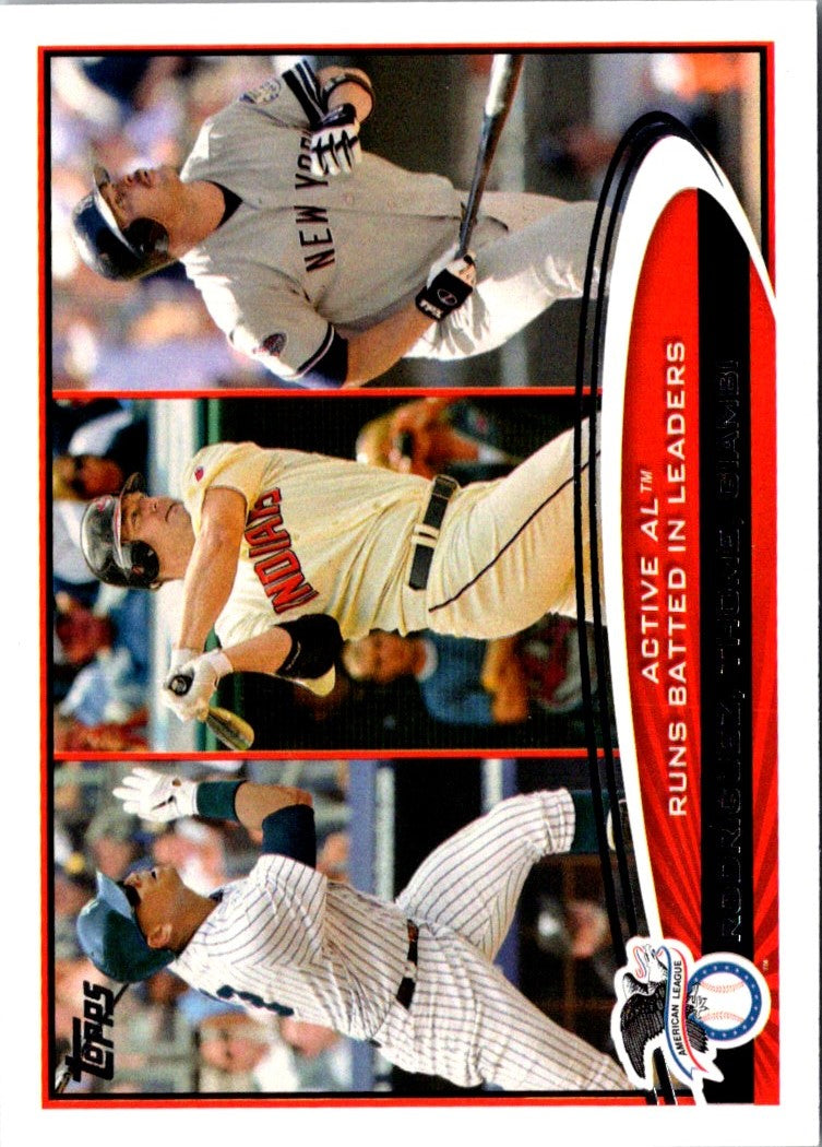 2012 Topps Red Alex Rodriguez/Jim Thome/Jason Giambi