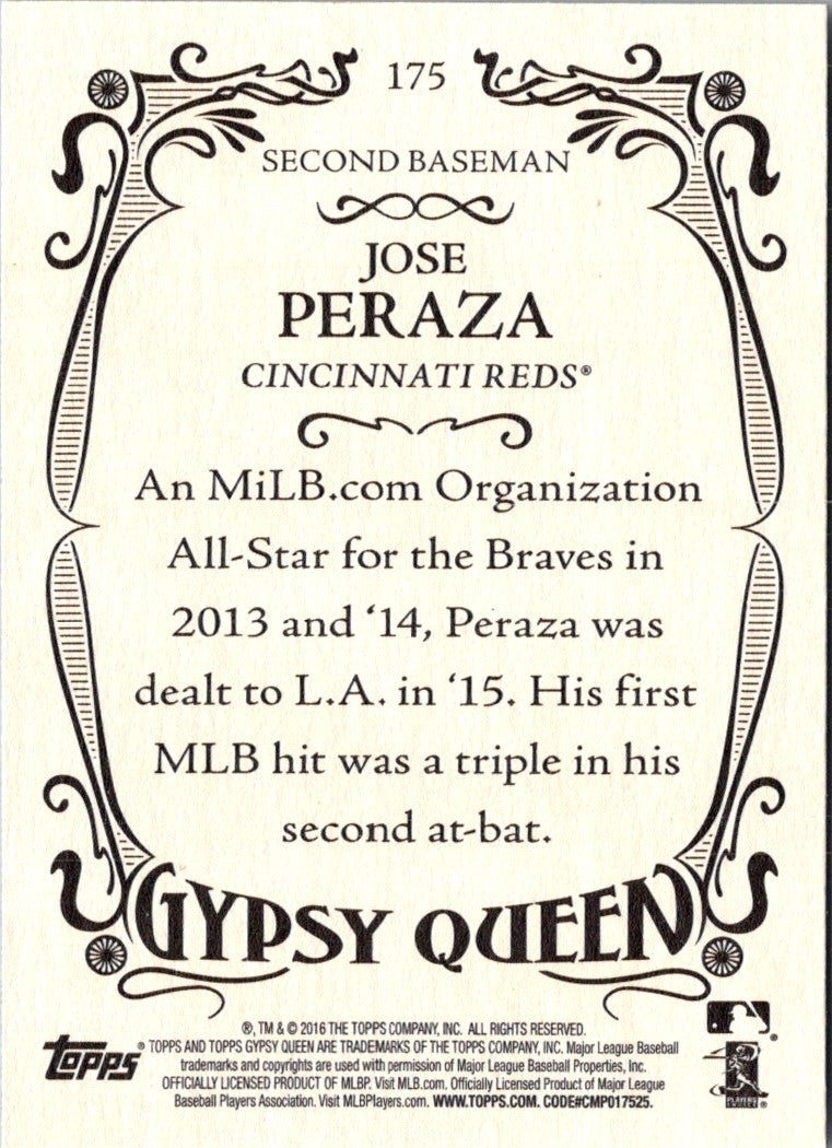 2016 Topps Gypsy Queen Jose Peraza