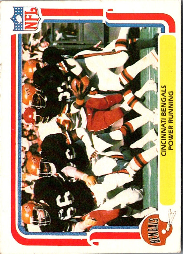 1980 Fleer Team Action Stickers Cincinnati Bengals Helmet #NNO