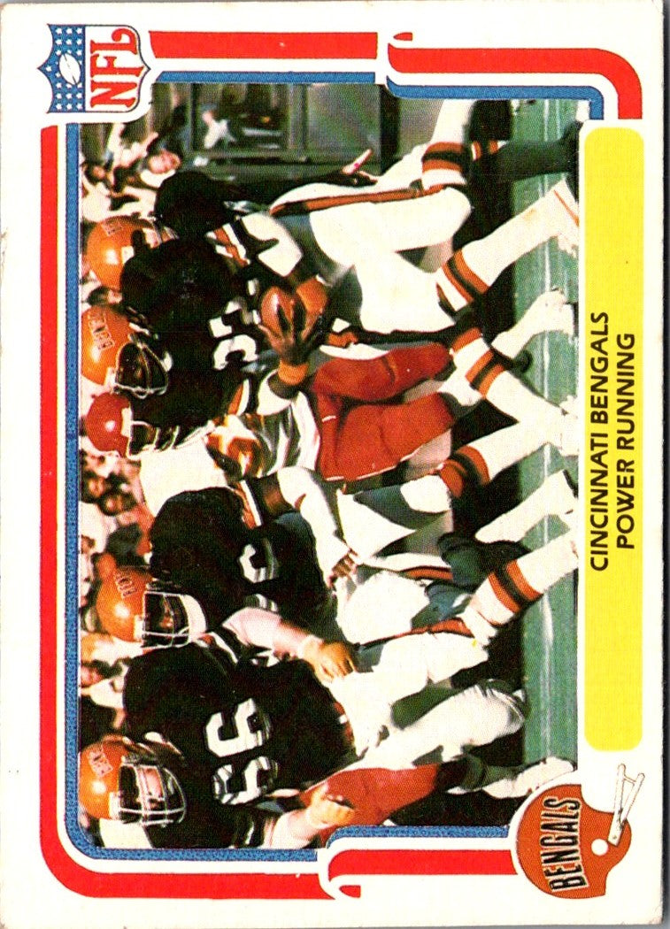 1980 Fleer Team Action Stickers Cincinnati Bengals Helmet