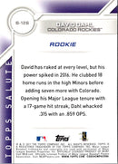 2017 Topps David Dahl