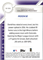 2017 Topps David Dahl #S-126