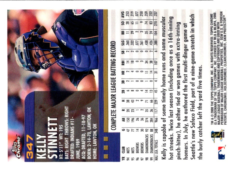 2000 Topps Chrome Kelly Stinnett