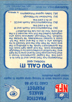 1981 Fleer Team Action Practice Makes Perfect #73