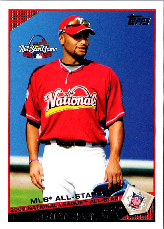 2009 Topps Updates & Highlights Gold Border Johan Santana #UH244