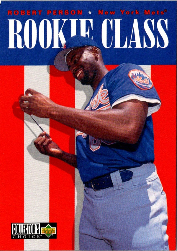 1996 Collector's Choice Robert Person #39