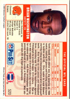 1989 Pro Set Brian Washington #520 Rookie