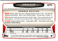 2013 Bowman Draft Picks & Prospects Chrome Aaron Blair #BDPP9