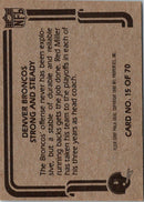 1980 Fleer Team Action Stickers Denver Broncos Helmet