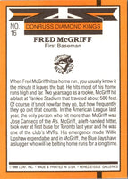 1989 Diamond Kings Fred McGriff #16