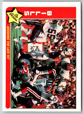 1985 Fleer Team Action Avoiding the Late Hit (1985 Schedule) #6