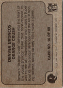 1978 Fleer Team Action Stickers Denver Broncos Helmet