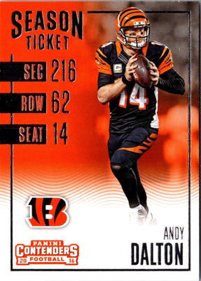 2016 Panini Contenders Andy Dalton #80