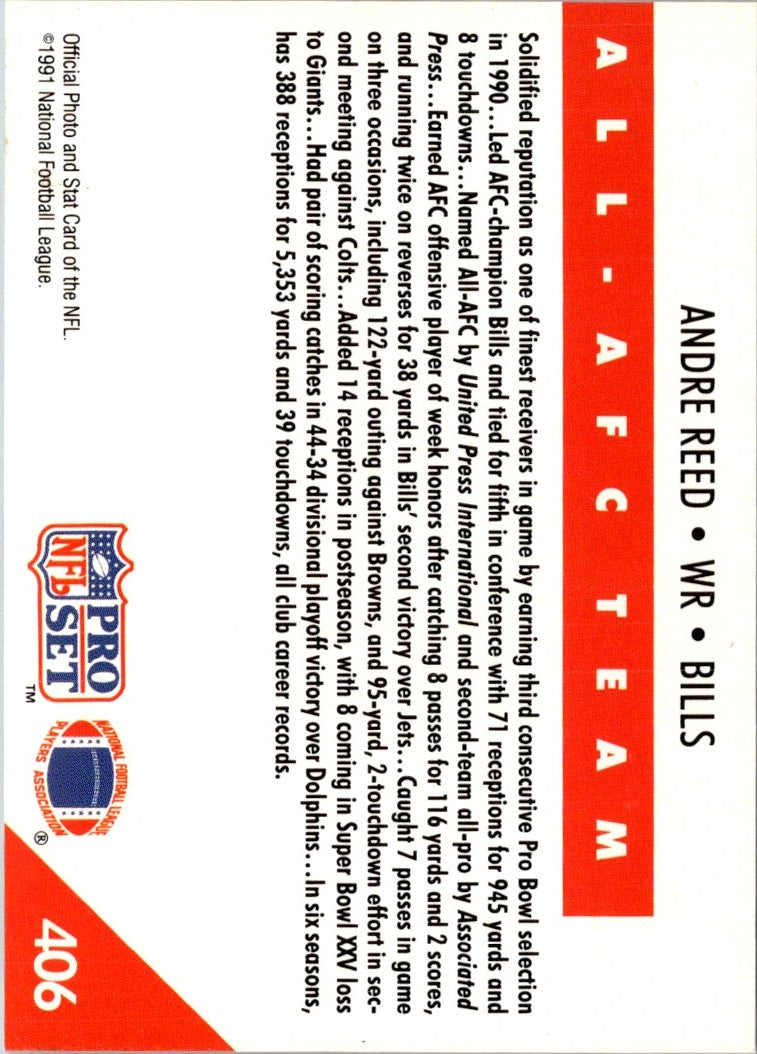 1991 Pro Set Andre Reed