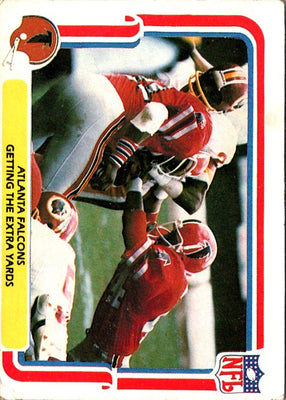 1980 Fleer Team Action Stickers Atlanta Falcons Helmet #NNO