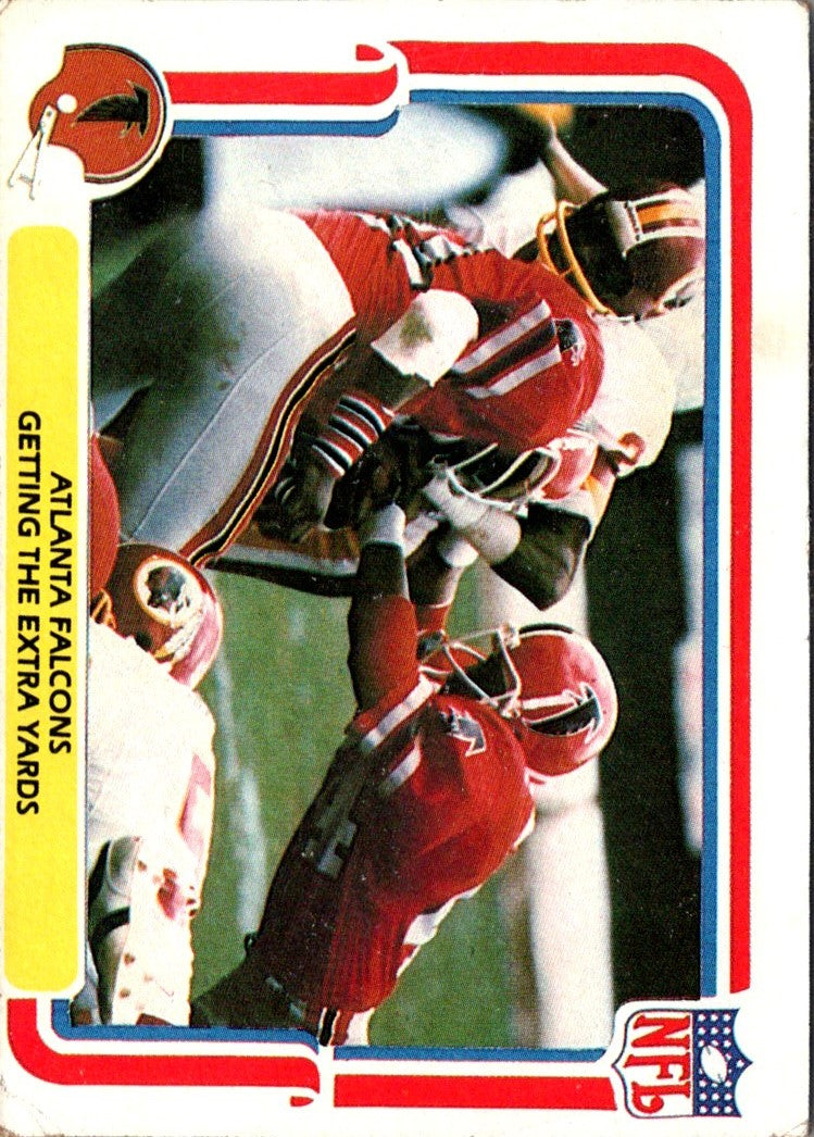 1980 Fleer Team Action Stickers Atlanta Falcons Helmet