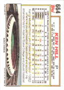 1992 Topps Ken Hill