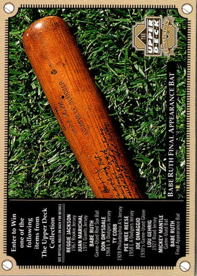 2000 Upper Deck Reggie Jackson-1967 Rookie Jersey Entry Card #NNO