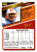 1993 Topps Demetrius DuBose #494