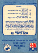 1981 Fleer Team Action The Overview