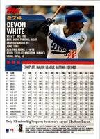 2000 Topps Devon White #274