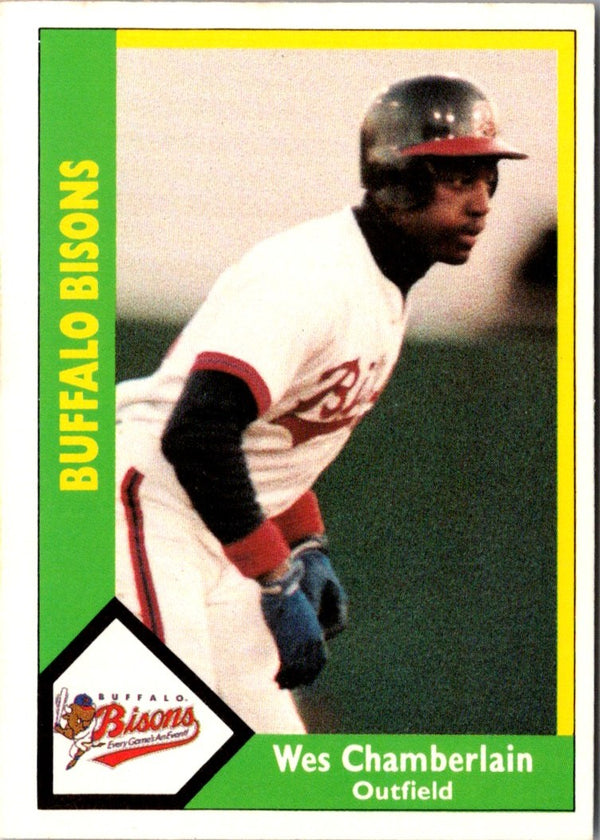 1990 CMC Buffalo Bisons Wes Chamberlain #23