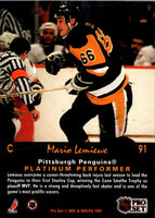 1991 Pro Set Platinum Mario Lemieux #91