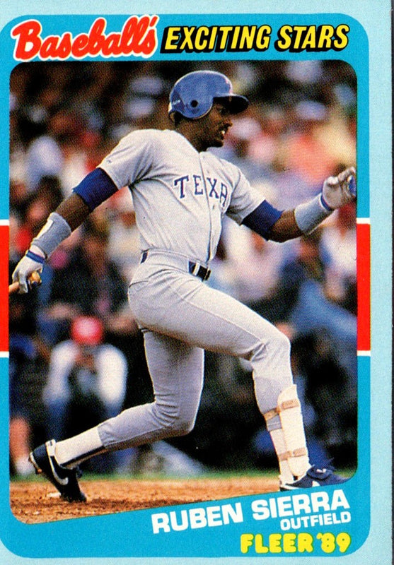 1989 Fleer Exciting Stars Ruben Sierra #37