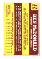 1991 Topps Toys'R'Us Rookies Ben McDonald #17