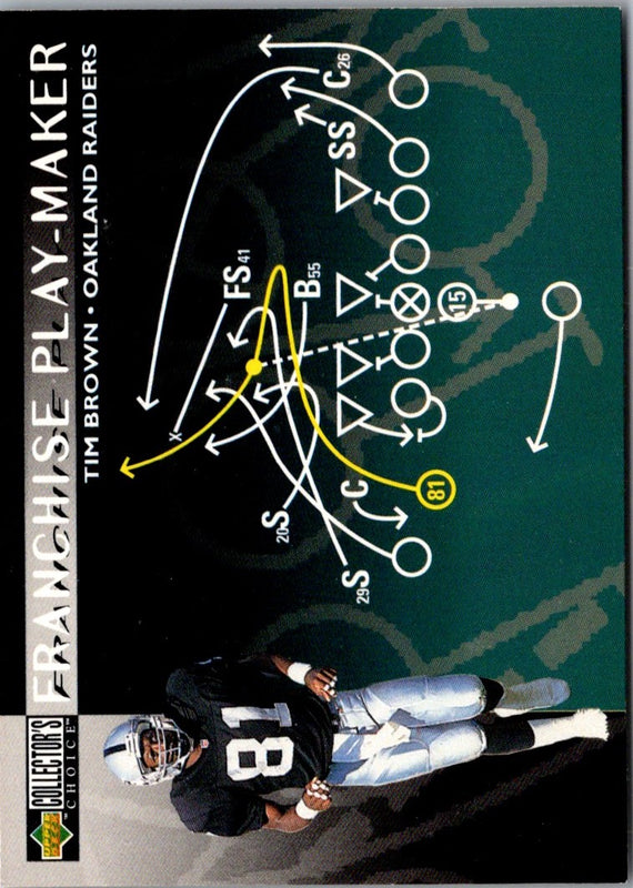 1996 Collector's Choice Update Tim Brown #U82