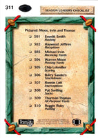 1992 Upper Deck Season Leaders Checklist #311