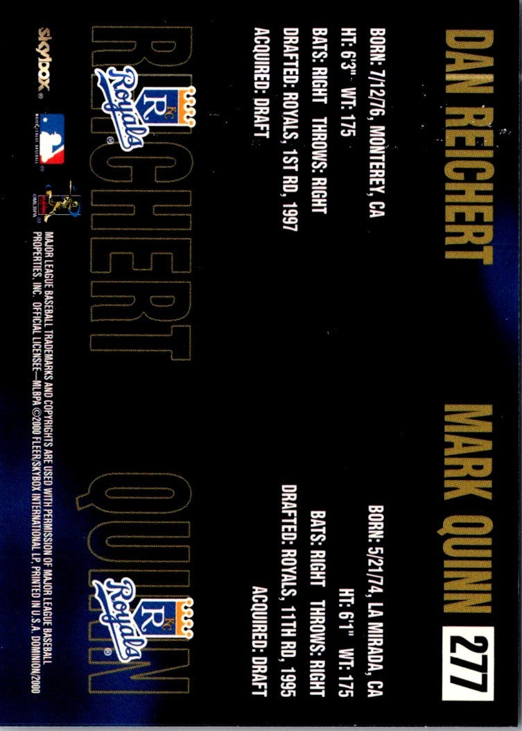 2000 Pacific Private Stock PS-2000 Rookies Mark Quinn