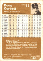 1983 Fleer Doug Corbett #83