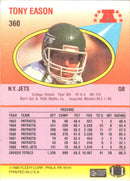 1990 Fleer Tony Eason