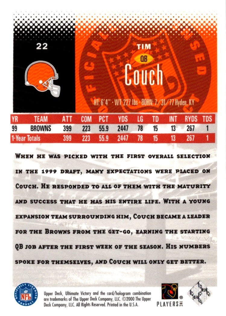 1999 Score Future Franchise Tim Couch/Ty Detmer