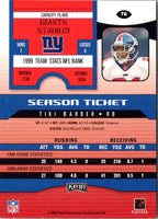 2000 Playoff Contenders Tiki Barber #78