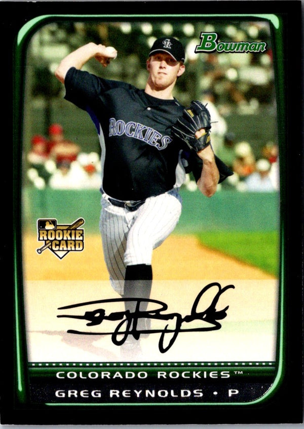 2008 Bowman Draft Picks & Prospects Greg Reynolds #BDP31 Rookie