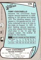 1989 Pacific Legends II Tony Cuccinello #170
