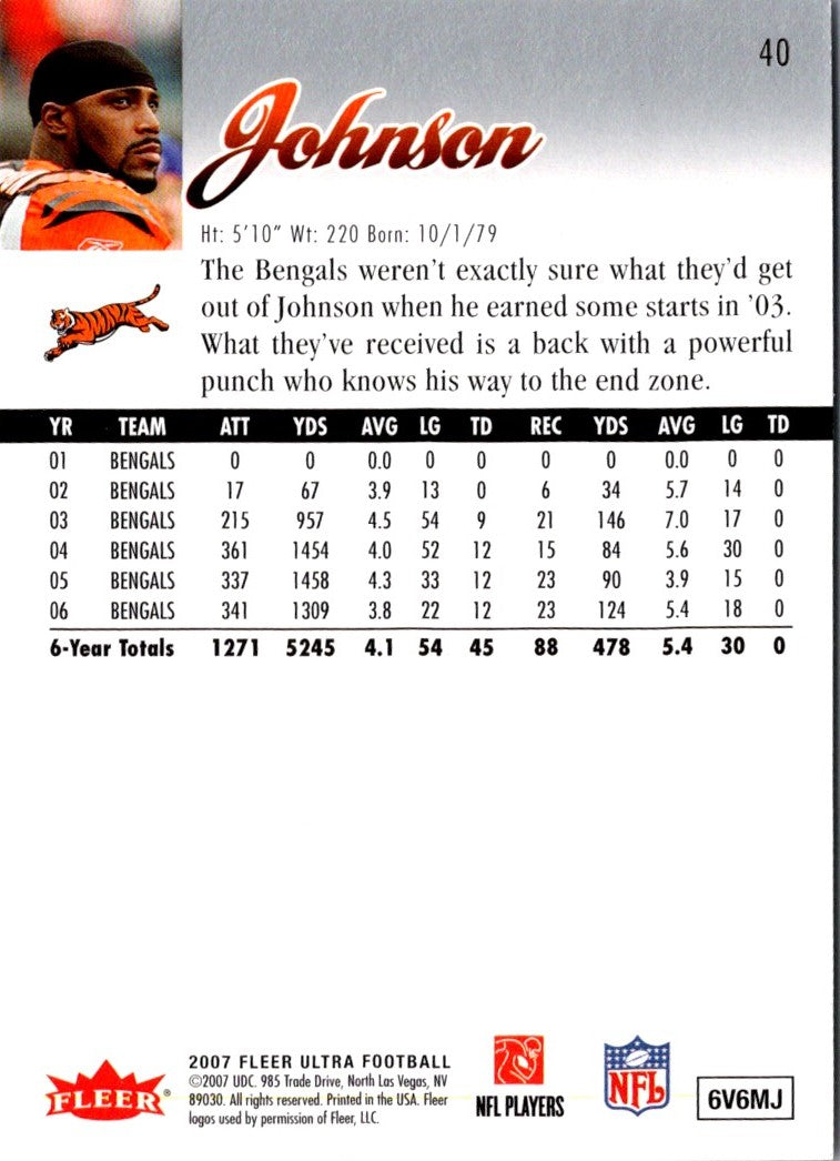 2007 Ultra Rudi Johnson