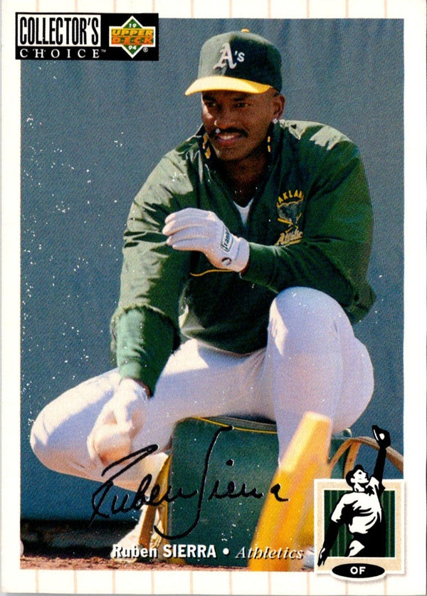 1994 Collector's Choice Ruben Sierra #258 Silver Signature