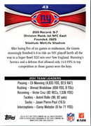 2012 Topps New York Giants: Eli Manning