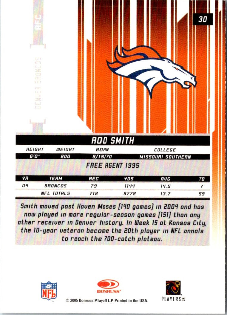 2005 Leaf Rookies & Stars Rod Smith