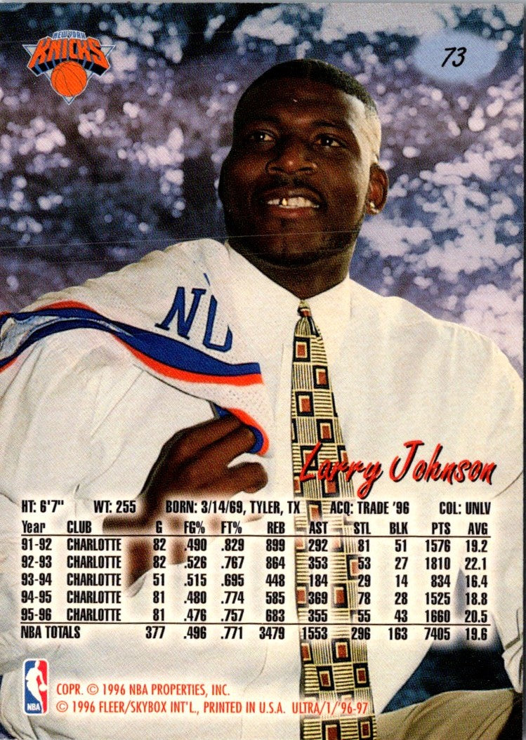 1996 Ultra Larry Johnson